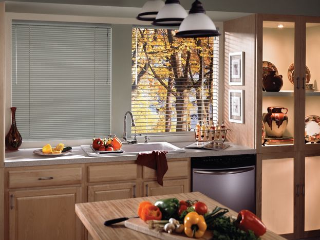 For your kitchen: Reveal™ aluminum blinds